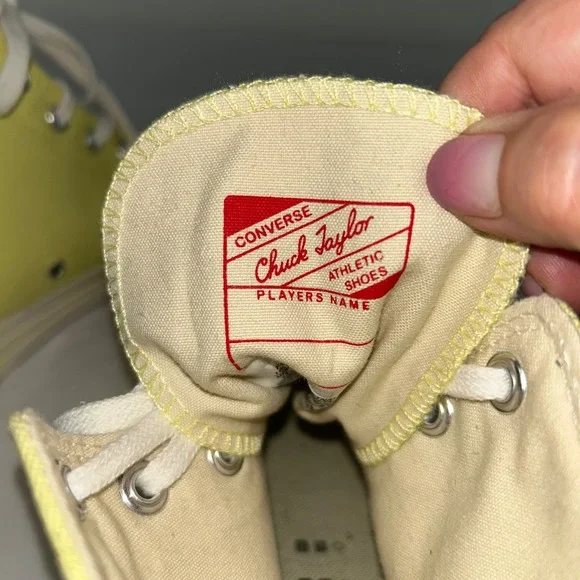Converse Chuck Taylor All Star 70 Hi Light Yellow Sneakers Shoes Size M 11 W 13 - Picture 11 of 16